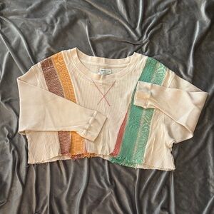 Urban Outfitters Multicolor Striped Crop Top